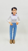 Fisher-Price Loving Family Dollhouse Dark Haired Mom Mother Woman Blue Pant 2000 - £15.73 GBP