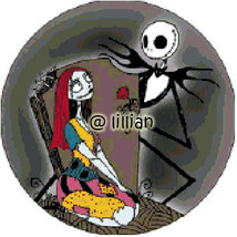 The Nightmare Before Christmas JACK SALLY ROSE Cross Stitch Pattern - £3.91 GBP