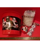 Star Wars Easter Basket Kit Red Plastic Tote White Grass Containers Stic... - £13.48 GBP