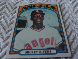 1972 Topps# 272 Mickey Rivers Angels Near Mint / Mint Or Better !! - $34.99