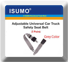 1 Kit Adjustable Universal Car Truck 2 Point Grey Seat Belt Lap Safety Belt - £12.60 GBP