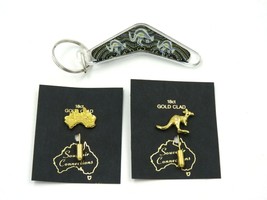 Australia Souvenir Connections 18ct Gold Clad Pins - $157.88 MXN