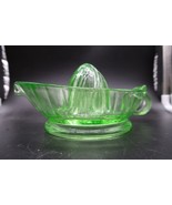 Vintage Vaseline glass Uranium Depression Citrus Reamer Juicer 8&quot; - $39.99