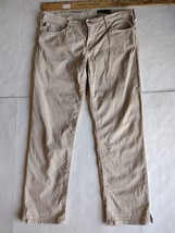 AG Adriano Goldschmied Women The Anais Skinny Crop Beige Jean Size 30R VGC - $5.94