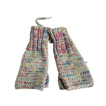 buji baja Rainbow Spotted handwarmer knit fingerless mittens gloves - $28.70