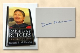 Raised at Rutgers A President&#39;s Story Dick Richard L. McCormick Signed Book - £32.76 GBP