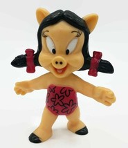 Vintage 1991 WBI Looney Tunes Petunia Pig As Wonder Pig Figure Happy Meal Toy - £10.39 GBP