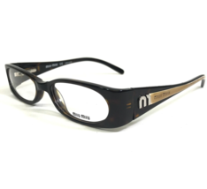 Miu Petite Eyeglasses Frames VMU15D 8AK-1O1 Dark Brown Tortoise 49-16-135 - £94.52 GBP