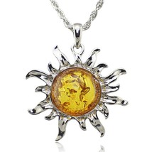Fashion Hot Baltic Simulated Honey Sun Lucky Flossy Pendant Necklace Jewelry L00 - £12.78 GBP
