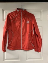 Nike Storm OHIO STATE Fitted Jacket Womens Medium Pockets Zip Up Lightweight - £16.03 GBP