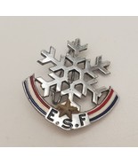 ESF Ecole Ski Francaise French Ski School Lapel Pin Snowflake With One Star - £19.19 GBP
