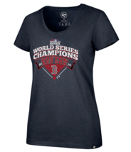 Boston Red Sox Womens &#39;47 Brand 2018 World Series Champions T-Shirt - Med - NWT - £11.95 GBP