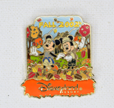 Disney 2002 Disneyland Resort Mickey &amp; Minnie In A 3-D Autumn Scene Pin#... - £13.33 GBP