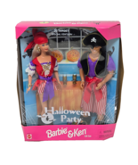 VINTAGE 1998 HALLOWEEN BARBIE &amp; KEN DOLL MATTEL # 19874 NEW IN DAMAGED BOX - $28.50