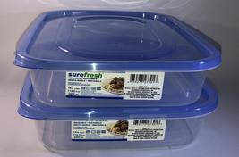 2ea 14.6Cup/116oz ea Sure Fresh Dry/Cold/Freezer Food Storage Containers... - £15.69 GBP