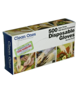 Bulk Food Safe Disposable Gloves 500ct Per Box Super Strong High Density - $22.75