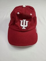 Indiana University Hoosiers Top Of The World Red Strapback Hat Embroidered Cap - £10.35 GBP