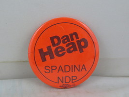 Vintage Canadian Political Pin - Dan Heap NDP Spadina Toronto - Celluloi... - $15.00