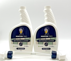 Morton Pro Salt-Based Bathroom Cleaner Nontoxic 32 oz-2 Pack - £20.20 GBP