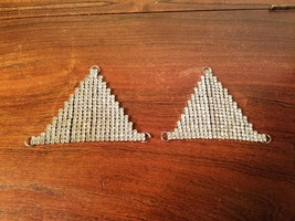 SET OF TWO BRILLIANT RHINESTONE DECORATIVE ATTACHMENTS - £7.70 GBP