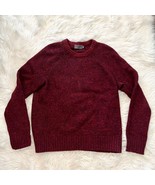  VINCE Men&#39;s Wool Yak Raglan Pullover Sweater Size XL $365 Heather Red B... - £96.97 GBP