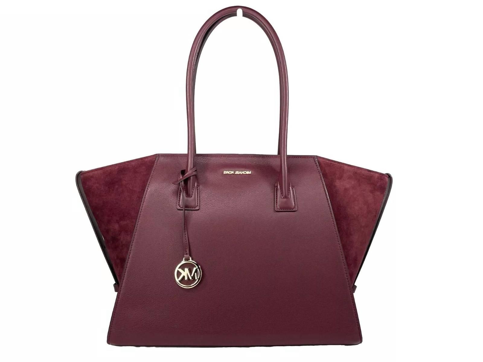 Michael Kors Women&#39;s Avril Suede Leather Top Zip Satchel Bag Size One Size - $698.94
