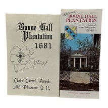 2 Vintage Boone Hall Plantation South Carolina Brochure Travel Pamphlet - £4.68 GBP