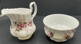 Vintage Royal Albert Lavender Rose Creamer &amp; Sugar Bowl - $14.85