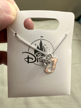 Disney Parks Mickey Mouse Faux Gem Letter J Silver Color Necklace NEW image 3