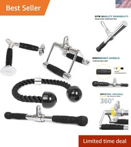 Triceps Pull Down Attachment - Complete Cable Machine Accessory Set - $83.99