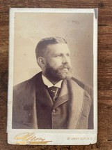 Vintage Cabinet Card. Man with beard by Napoleon Sarony in New York, New York - £29.80 GBP