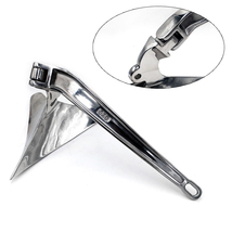 316 Stainless Steel Marine Boat Hinged Plow Plough Style Anchor 5kg 7kg 9kg  - £214.84 GBP+