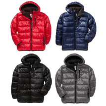 NWT Old Navy Boy&#39;s Hooded Frost Free Quilted Puffer Jacket Warm Cozy Win... - £43.27 GBP