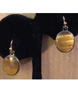 Vintage 1980s Gold Filled Bezel Set Oval Tigers Eye Gemstone Cabochons D... - $584.30 MXN