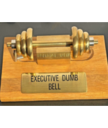 EXECUTIVE MUSCLE BUILDER DUMBBELL OFFICE / DESK PAPERWEIGHT - £155.95 GBP