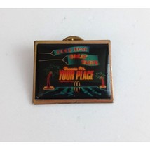 Good Time Great Taste Because It&#39;s Your Place McDonald&#39;s Employee Lapel ... - $192.27 MXN