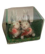 Vintage 4 Bunny Bunnies with carrot by Fabri Center - New - £19.29 GBP