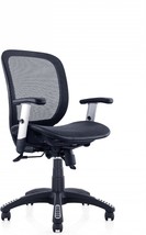 Ergomax Fully Meshed Height Adjustable Office Armrests Ergonomic Chair,, Black. - £107.76 GBP