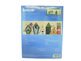 Janlynn Cross Stitch Kit Rainbird Row Multicolor Bird House Alma Lynne 21x7&quot; NWT - £16.85 GBP