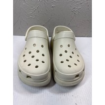 Crocs Classic Crush Platform Clog Bone Size Men 9 Women 11 - $932.02 MXN