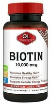 Olympian Labs Biotin Supplement Maximum Strength 10,000 mcg, 60 Count - £10.98 GBP