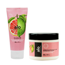 Fruits &amp; Passion Alo Grapefruit Guava Shower Gel and Whipped Body Cream 6.7 Oz - £20.36 GBP