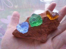 Andara crystal monatomic glass + Sedona red rock - 125 grams all pieces - G41 - £13.06 GBP