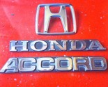  Honda Accord  81-85 OEM set Emblems Genuine Badges  75701 S5A 0100 - £28.13 GBP