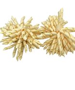 Gymboree Ivory Large Corkscrew Ribbon Hair Clips Set of 2 - $13.37 CAD