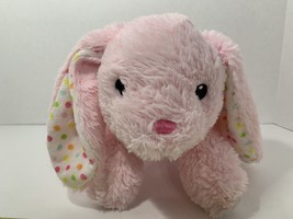 Dan Dee pink plush Easter bunny rabbit pastel polka dots floppy lop ears feet - £10.27 GBP