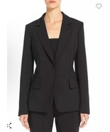 Size 10 Max Mara Golden Single Breasted Stretch Virgin Wool Blazer Black... - $11,423.51 MXN