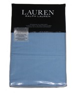 2 Ralph Lauren SLOANE Solid Blue Antimicrobial Standard Pillowcases NIP $70 - $36.99