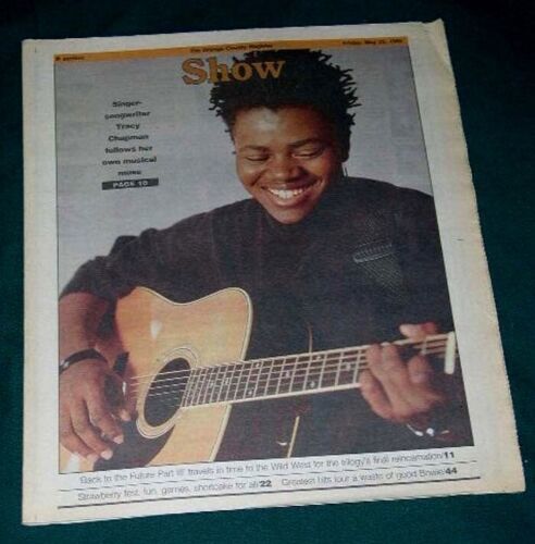 TRACY CHAPMAN SHOW NEWSPAPER SUPPLEMENT VINTAGE 1990 - $24.99
