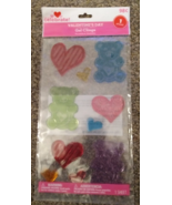 Valentine&#39;s Day Hearts &amp; Bears Window Gel Cling Classroom Decor Party - $1.15